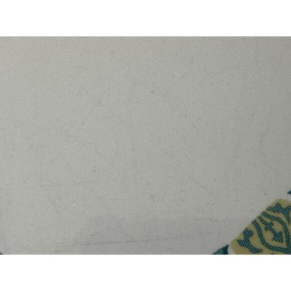 Port Townsand Levi Plate 10" Dinner Elephant Turquoise Lace Scalloped Porcelain - Picture 13 of 13